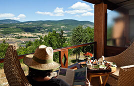 Hostellerie Val de Sault - Terrasse